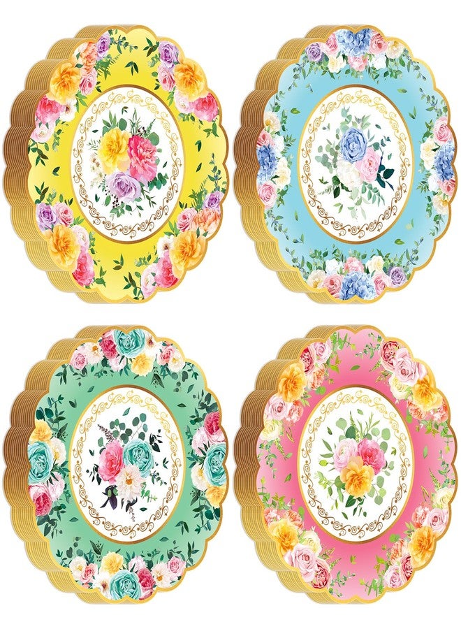 وولاين مجموعة مناديل حفلات الشاي من والين، 100 قطعة، بتصميم زهور عتيق وحواف مزخرفة، مناديل ورقية للاستخدام مرة واحدة، مثالية للعشاء والحلويات، وحفلات الزفاف، وحفلات استقبال المولود، وأعياد الميلاد، وحفلات الشاي، وتزيين الطاولات. - Image 1